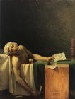 Jacques-Louis David Lassassinat De Marat 1793 painting